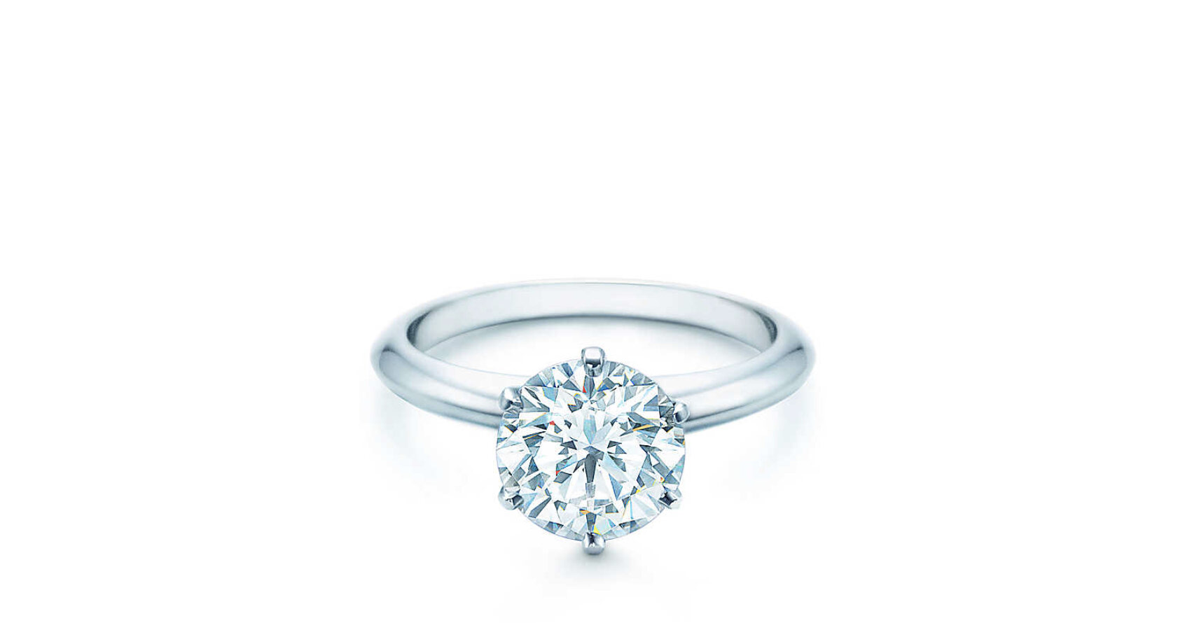 1.3 Carat classic timeless solitaire in 19 karat white gold